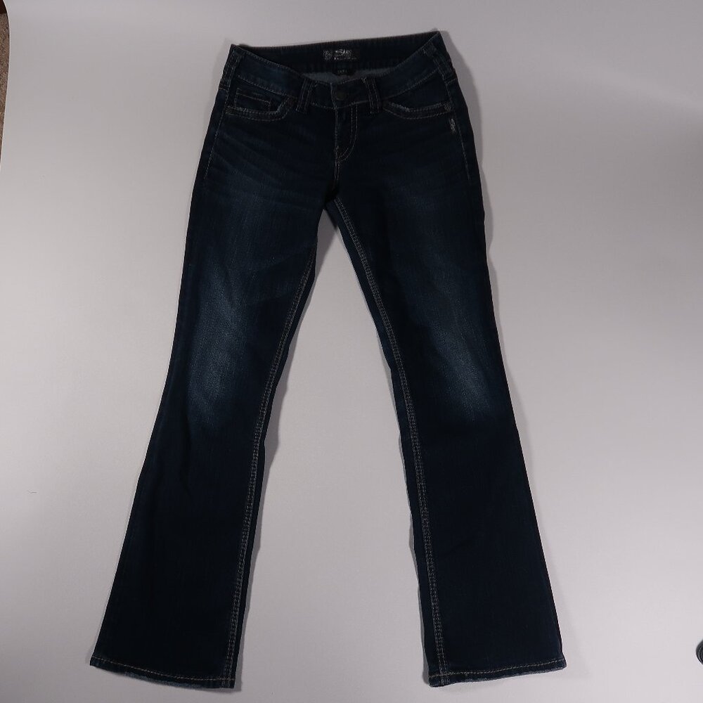 Silver Jeans Co. Suki Mid Slim Boot Denim Jeans Women's 26 x 31 Curvy Fit